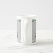 Christmas Tree and Snowflakes Pattern, Porzellantasse (Rückseite)