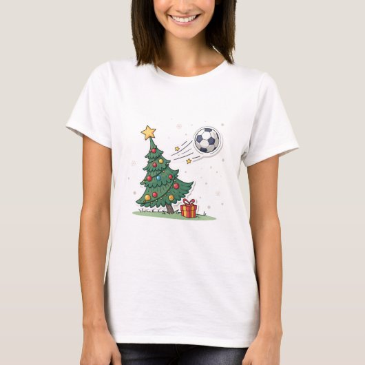Christmas tree and soccer T-Shirt (Vorderseite)