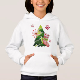 Christmas Tree and Stocking Whimsey Hoodie