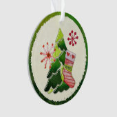 Christmas Tree and Stocking Whimsey Ornament (Vorderseite)