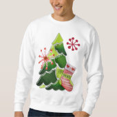 Christmas Tree and Stocking Whimsey Sweatshirt (Vorderseite)