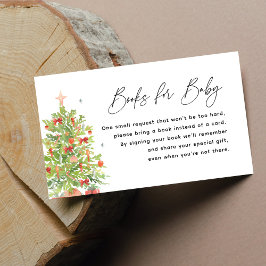 Christmas Tree Baby Shower Books For Baby Begleitkarte