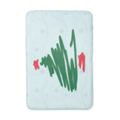 Christmas Tree Bath Mat Badematte (Vorderseite Vertikal)
