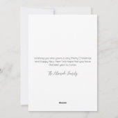 Christmas Tree Beach Feliz Navidad Feiertagskarte (Rückseite)