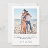 Christmas Tree Beach Mele Kalikimaka Feiertagskarte (Rückseite)