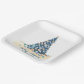 Christmas Tree Beach Merry Christmas Pappteller (Gewinkelt)