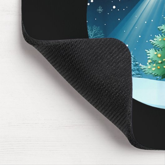 Christmas Tree Beamed By Ufo For Interstellar Holi Mousepad (Ecke)