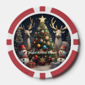 "Christmas Tree Beauty" Pokerchips (Vorderseite)