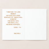 CHRISTMAS TREE BIBLE VERSE FOLIENKARTE (Innenseite)