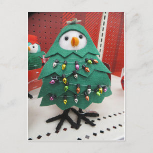 Christmas Tree Bird Postkarte