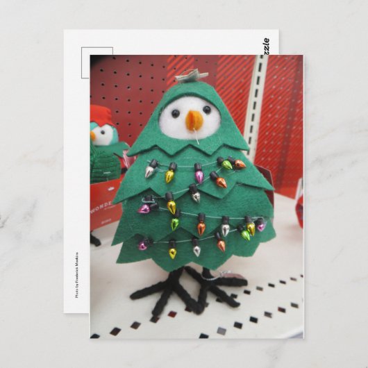 Christmas Tree Bird Postkarte (Vorne/Hinten)