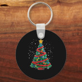 Christmas Tree Block Gebäude Builder Brick Christ Schlüsselanhänger (Vorderseite)