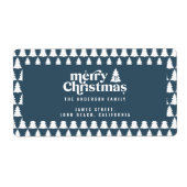 Christmas tree blue modern holiday (Vorne)