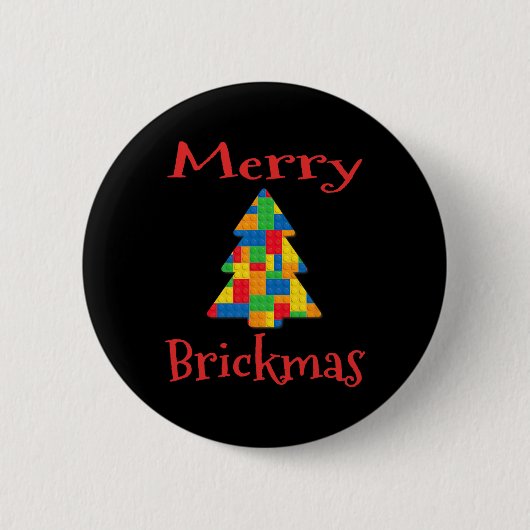 Christmas Tree Brick Master Builder Brick Set Bloc Button (Vorderseite)