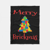 Christmas Tree Brick Master Builder Brick Set Bloc Fleecedecke (Vorderseite)