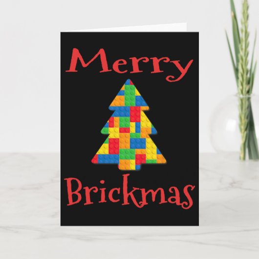 Christmas Tree Brick Master Builder Brick Set Bloc Karte (Vorderseite)