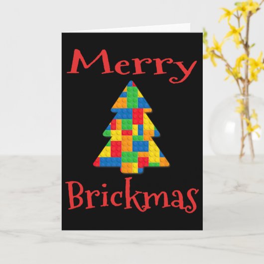 Christmas Tree Brick Master Builder Brick Set Bloc Karte (Gelbe Blume)