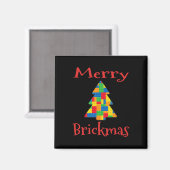 Christmas Tree Brick Master Builder Brick Set Bloc Magnet (Vorderseite/Rückseite)