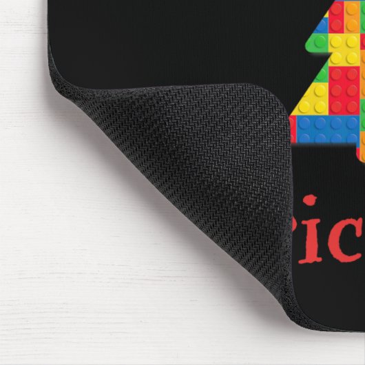 Christmas Tree Brick Master Builder Brick Set Bloc Mousepad (Ecke)