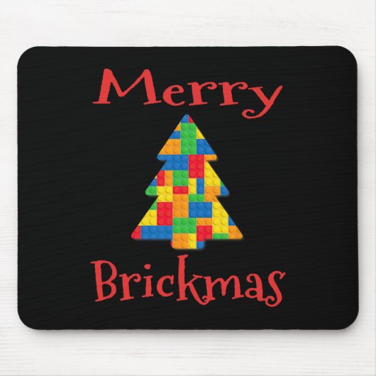 Christmas Tree Brick Master Builder Brick Set Bloc Mousepad (Vorne)
