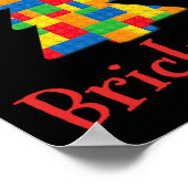 Christmas Tree Brick Master Builder Brick Set Bloc Poster (Ecke)