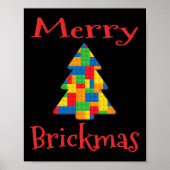 Christmas Tree Brick Master Builder Brick Set Bloc Poster (Vorne)