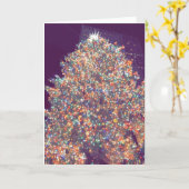 Christmas Tree Bright Lights New York City Karte (Gelbe Blume)