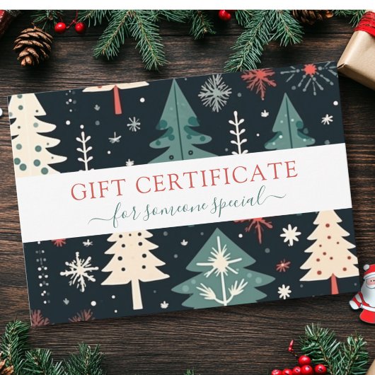 CHRISTMAS TREE BUSINESS CERTIFICCCENT Geschenk für