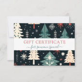CHRISTMAS TREE BUSINESS CERTIFICCCENT Geschenk für (Vorderseite)