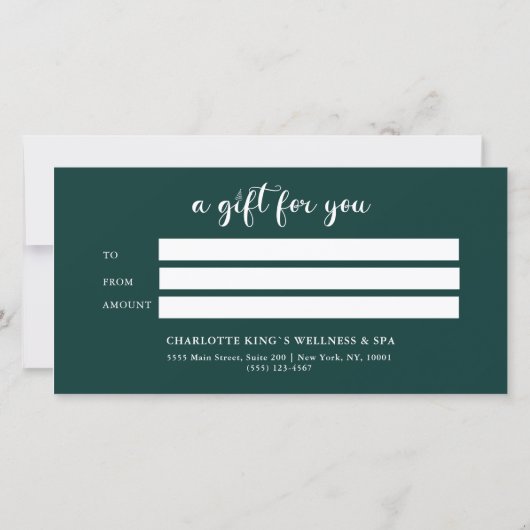 CHRISTMAS TREE BUSINESS CERTIFICCCENT Geschenk für (Rückseite)