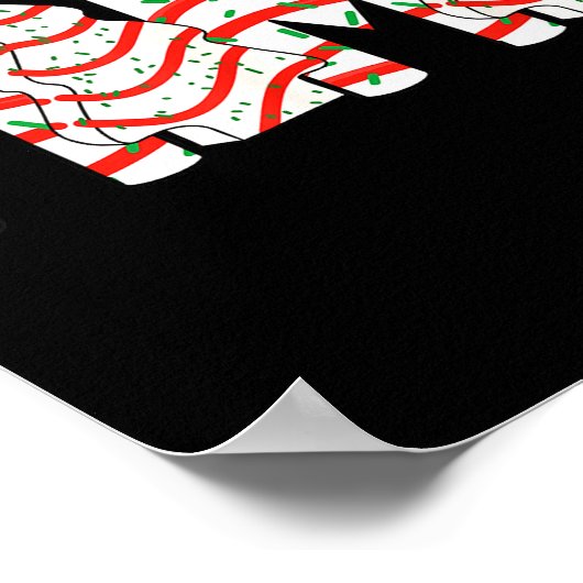 Christmas Tree Cake Mama Xmas Mom Family Matching Poster (Ecke)