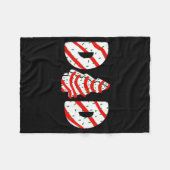 Christmas Tree Cake Matching Family Party Pajama D Fleecedecke (Vorderseite (Horizontal))