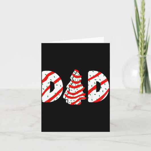 Christmas Tree Cake Matching Family Party Pajama D Karte (Vorderseite)