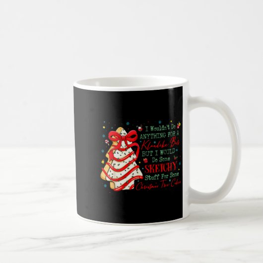 Christmas Tree Cakes Coquette Bow Xmas Pajamas Hol Kaffeetasse (Rechts)
