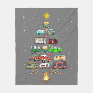 Christmas Tree Camper Vehicles Camping RVing Trail Fleecedecke