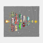 Christmas Tree Camper Vehicles Camping RVing Trail Fleecedecke (Vorderseite (Horizontal))