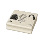 Christmas Tree Candy Cane Greetings Gummistempel (Stempel)