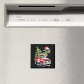 Christmas Tree Car Truck Dinosaur Trex Christmas B Magnet (In Situ (Geschirrspüler))