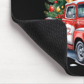 Christmas Tree Car Truck Dinosaur Trex Christmas B Mousepad (Ecke)