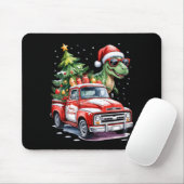 Christmas Tree Car Truck Dinosaur Trex Christmas B Mousepad (Mit Mouse)