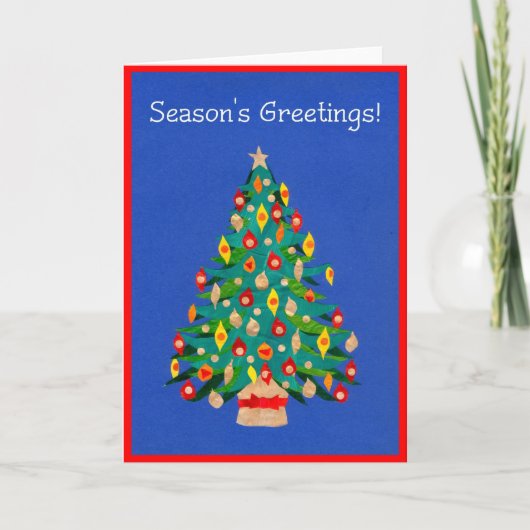 Christmas Tree Card Feiertagskarte (Vorderseite)