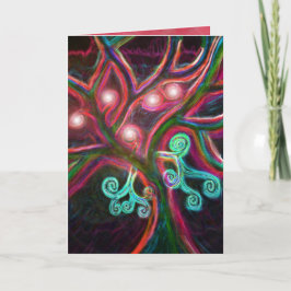 Christmas tree card feiertagskarte