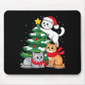 Christmas Tree Cats Xmas Mousepad (Vorne)