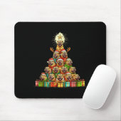 Christmas Tree Chinese Shar-pei Shar Pei Mousepad (Mit Mouse)