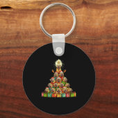 Christmas Tree Chinese Shar-pei Shar Pei Schlüsselanhänger (Vorderseite)