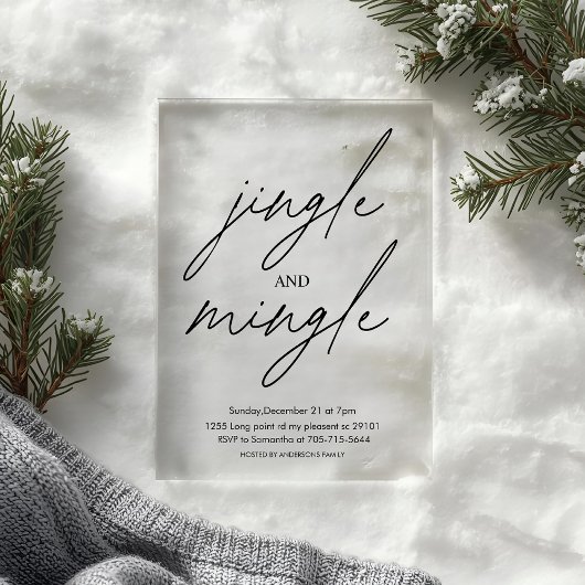 "Christmas Tree Christmas Party | Festive Holiday Acryleinladungen