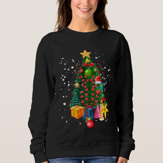 Christmas Tree Christmas Pyjamas 2 Sweatshirt (Vorderseite)
