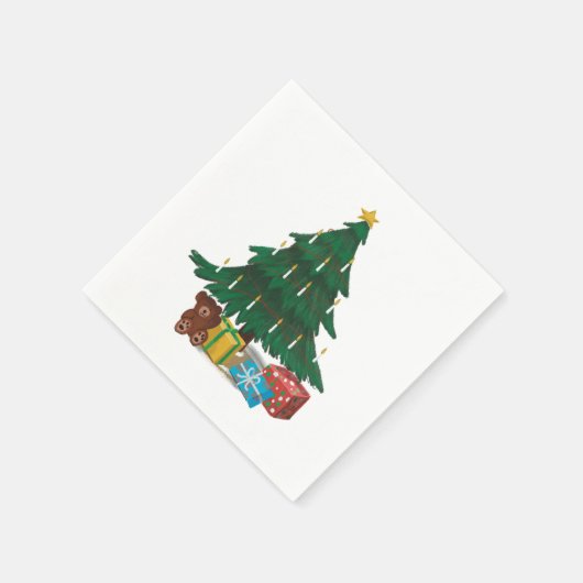 Christmas Tree Cocktail Napkins Serviette (Ecke)