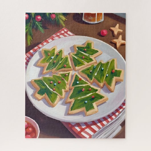 Christmas Tree Cookies Painting Puzzle (Vertikal)