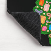 Christmas Tree Coquette Bow Crochet Xmas Pajamas H Mousepad (Ecke)